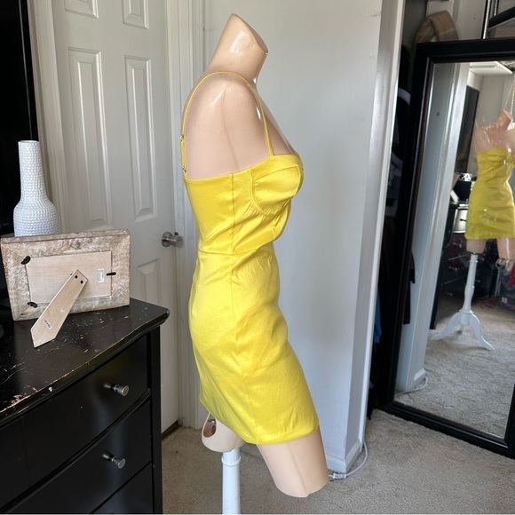 LULU’S BRILLIANT FLIRT TAFFETA BUSTIER MINI BODYCON DRESS - Picture 10 of 14